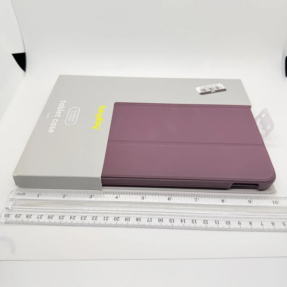 Heyday iPad Pro 11 in‎ 2024 Tablet Case Dark Cherry Tri-Fold Stand Purple